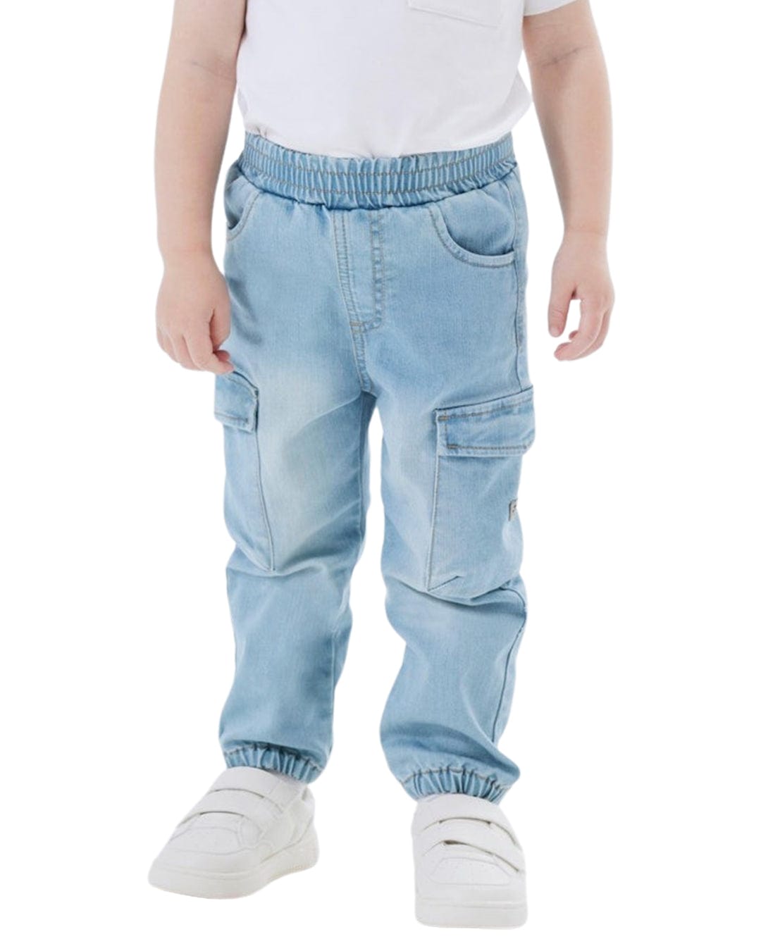 Name It Jeans Boys Name It Blue Baggy Denim Cargo Jeans