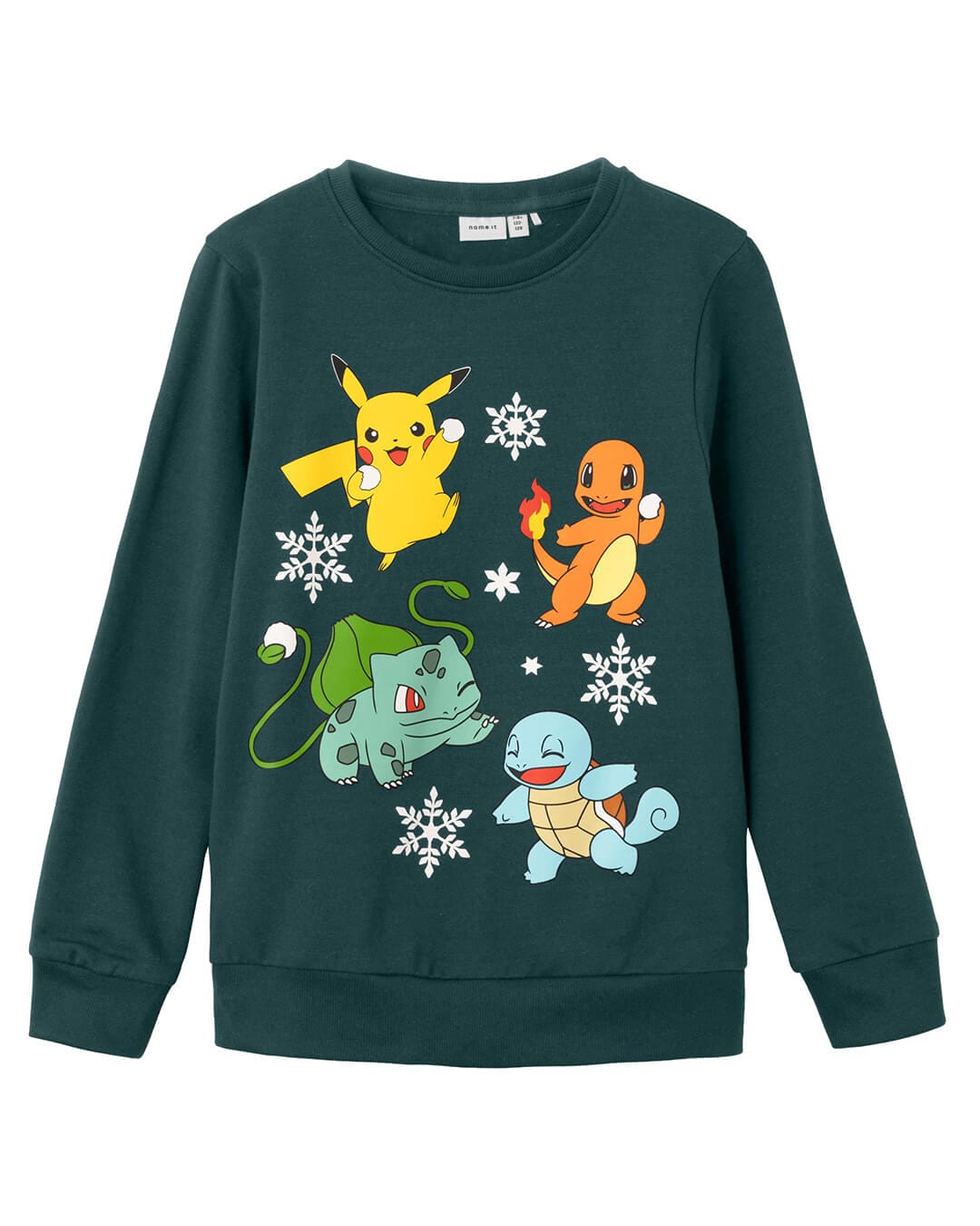 Name It Jumpers Name It Christmas Pokemon Green Sweatshirt