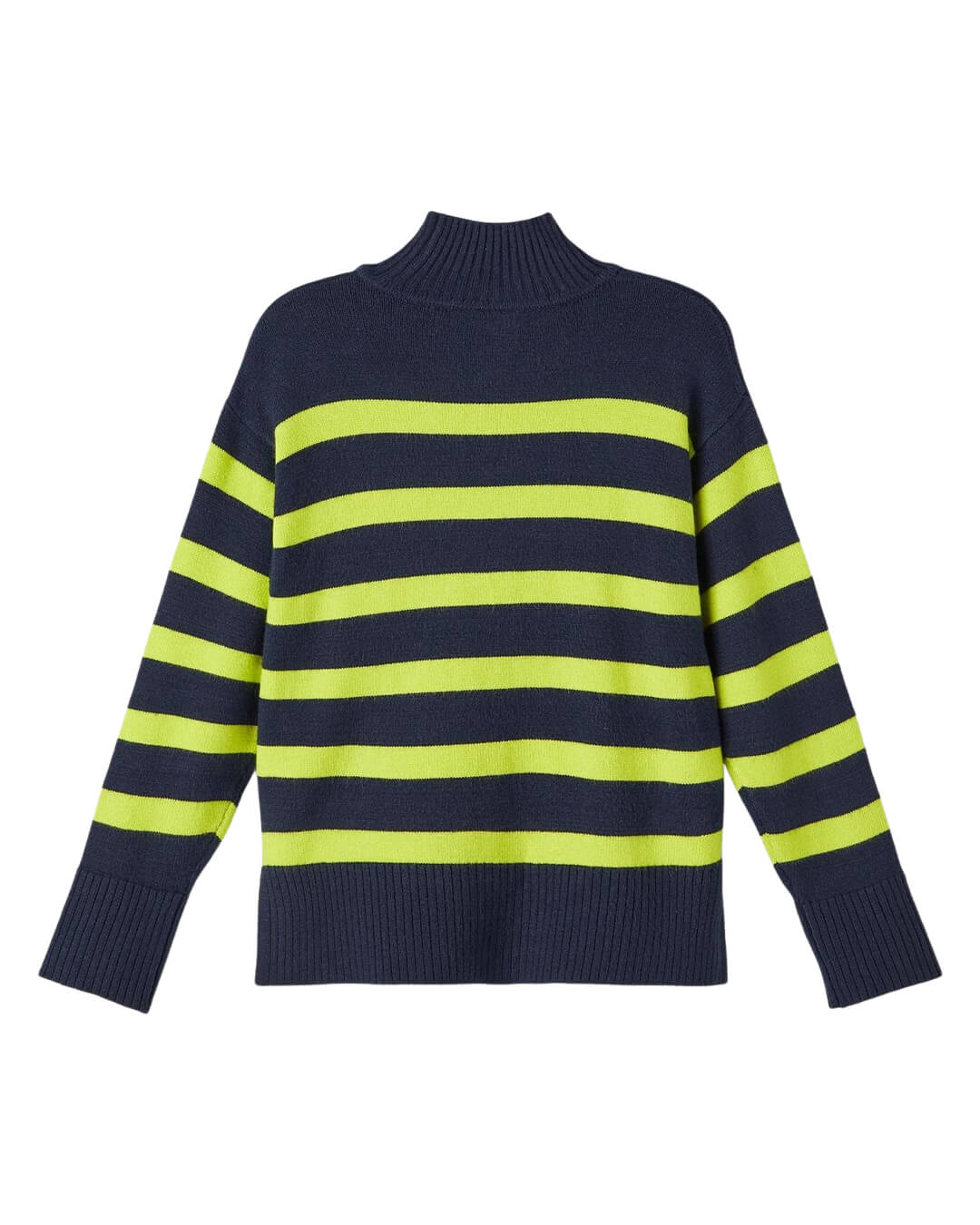 Name It Jumpers Name It Karmia Navy Striped Roll Neck Jumper