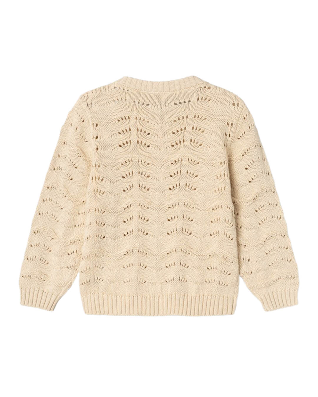 Name It Jumpers NMFNESANNE LS KNIT CARD Summer Sand NewAW24