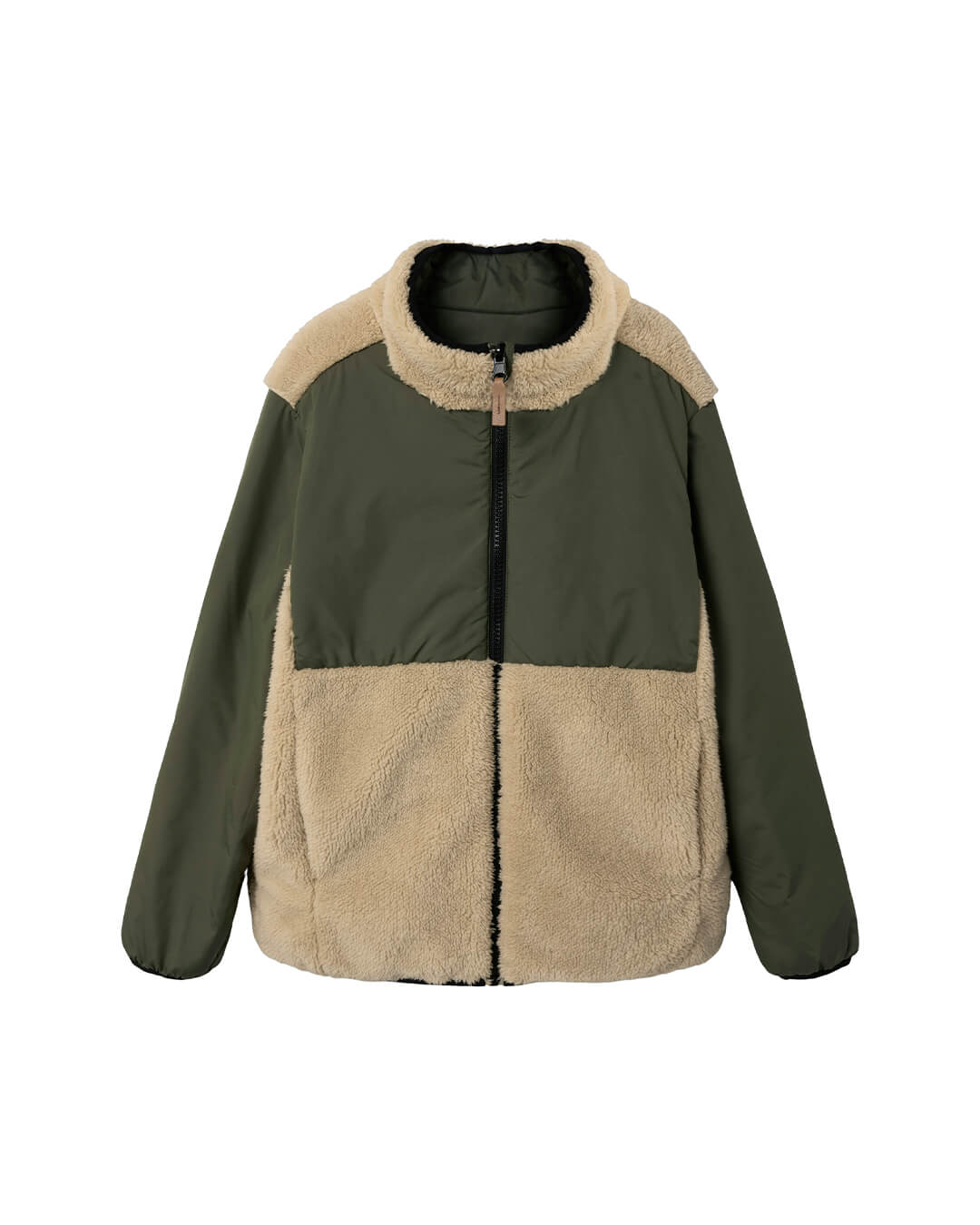 Name It Outerwear Name It Grey Sherpa Jacket Rev Beetle