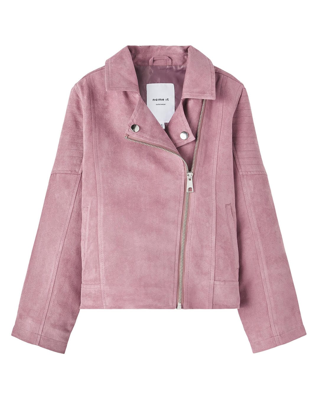 Name It Outerwear Name It Molly Pink Faux Suede Jacket