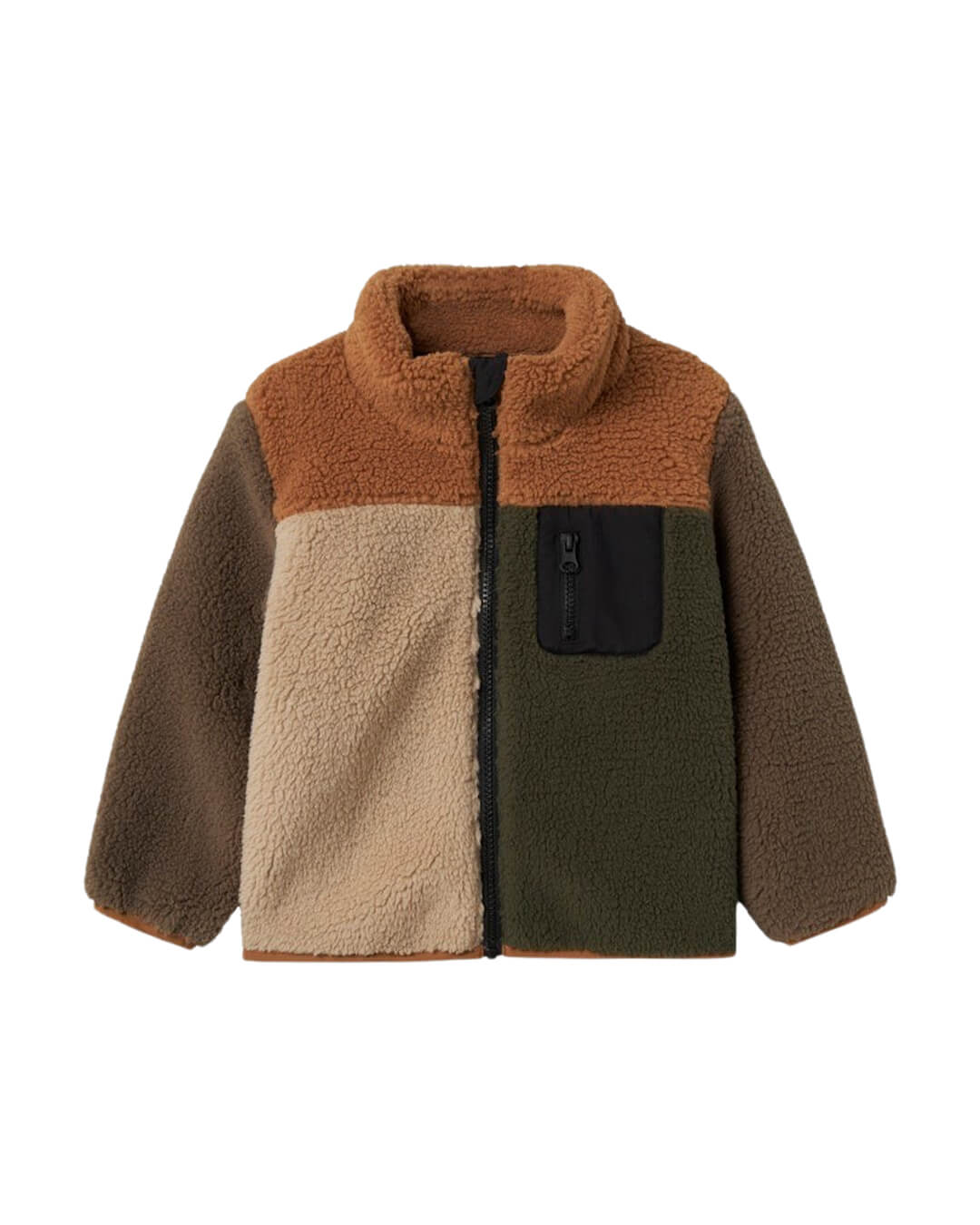 Name It Outerwear Name It NMMMONICO TEDDY JACKET BLOCK TOASTED COCONUT