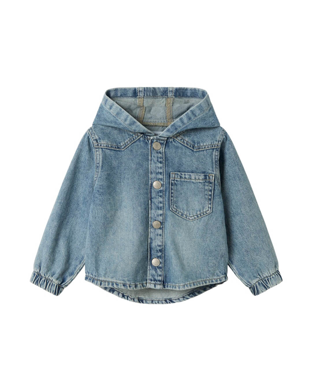 Name It Shirts Name It NMMBO OS DNM LS SHIRT HOOD 8940-BE VINTAGE MEDIUM BLUE DENIM