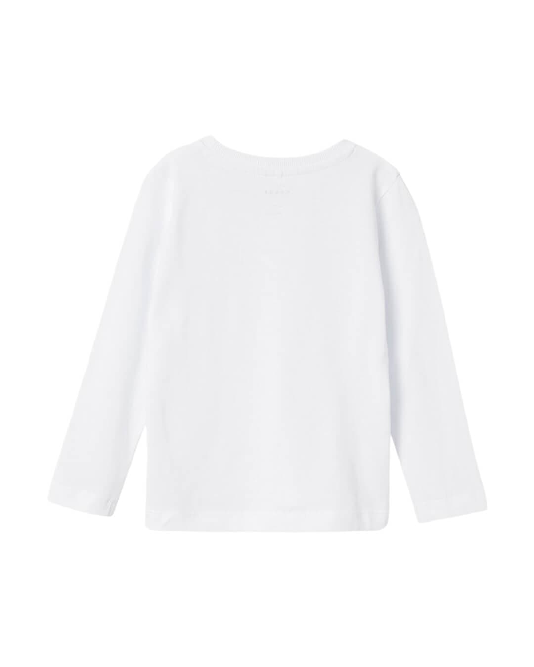 Name It T-Shirts Name It NMMVOBBO LS NREG TOP NOOS BRIGHT WHITE
