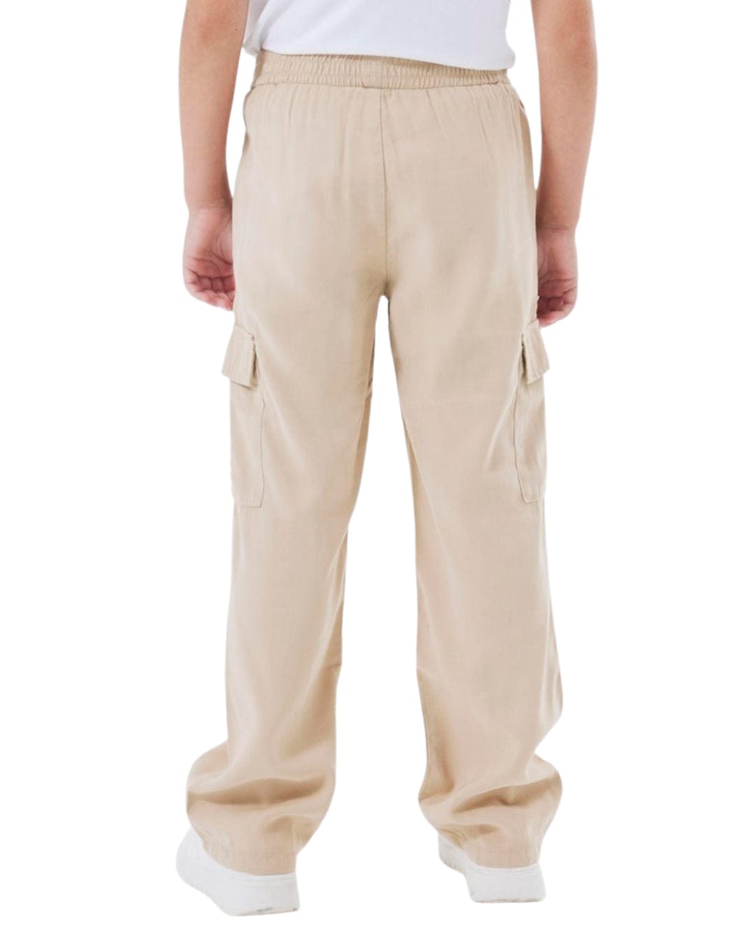 Name It Trousers Girls Name It Bella Safari Beige Cargo Trousers