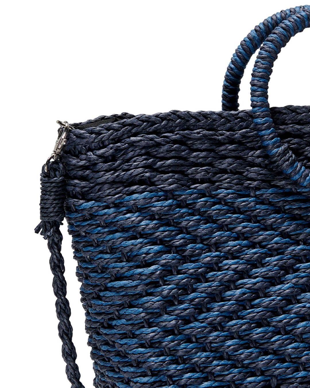 Only Bags ONE Only Navy Harper Straw Bag