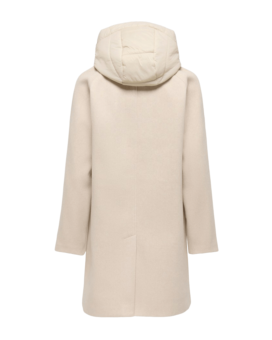 Only Coats Only White Bloom Hooded Coat
