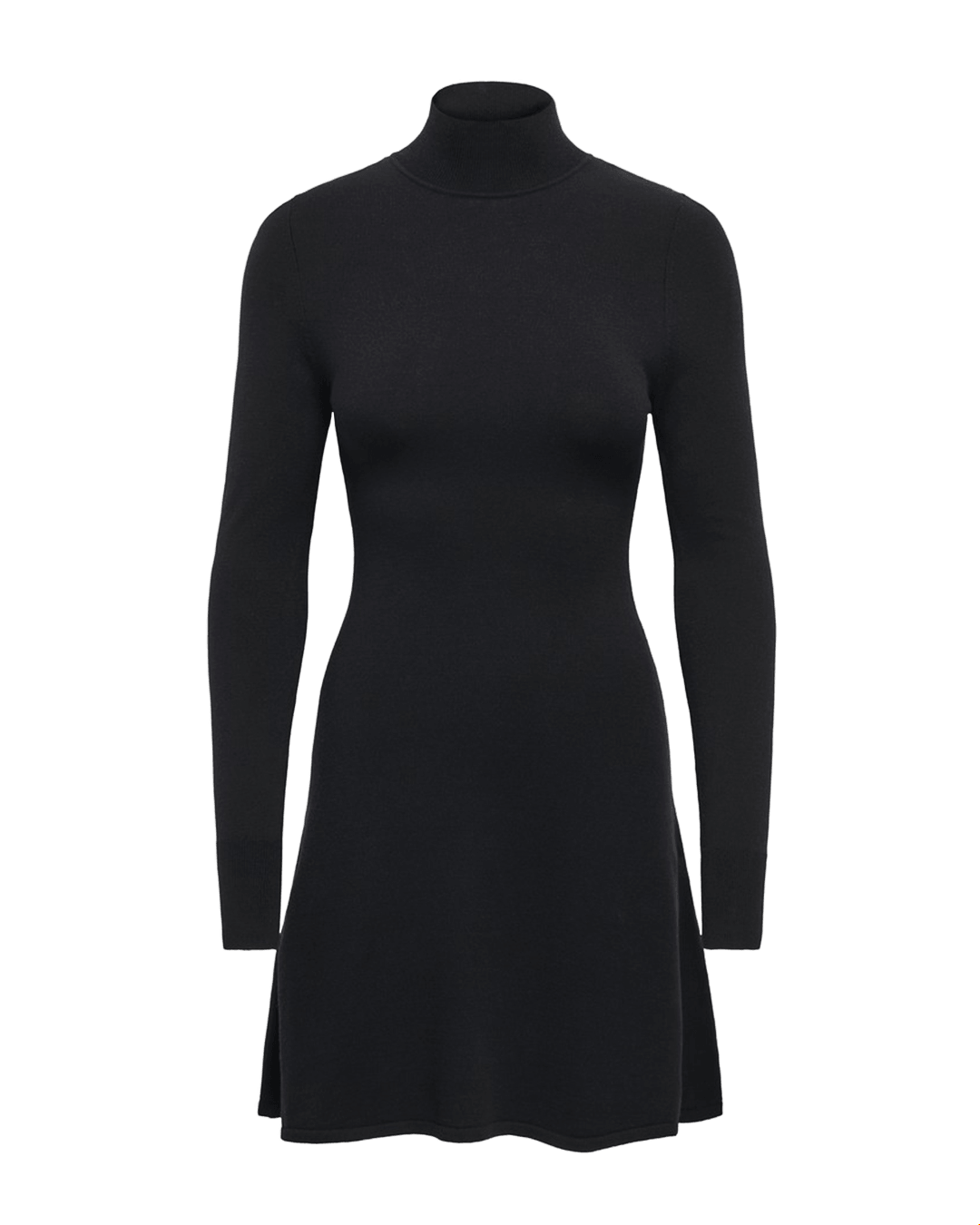 Only Dresses Only Black Kattie High Neck Knitted Dress