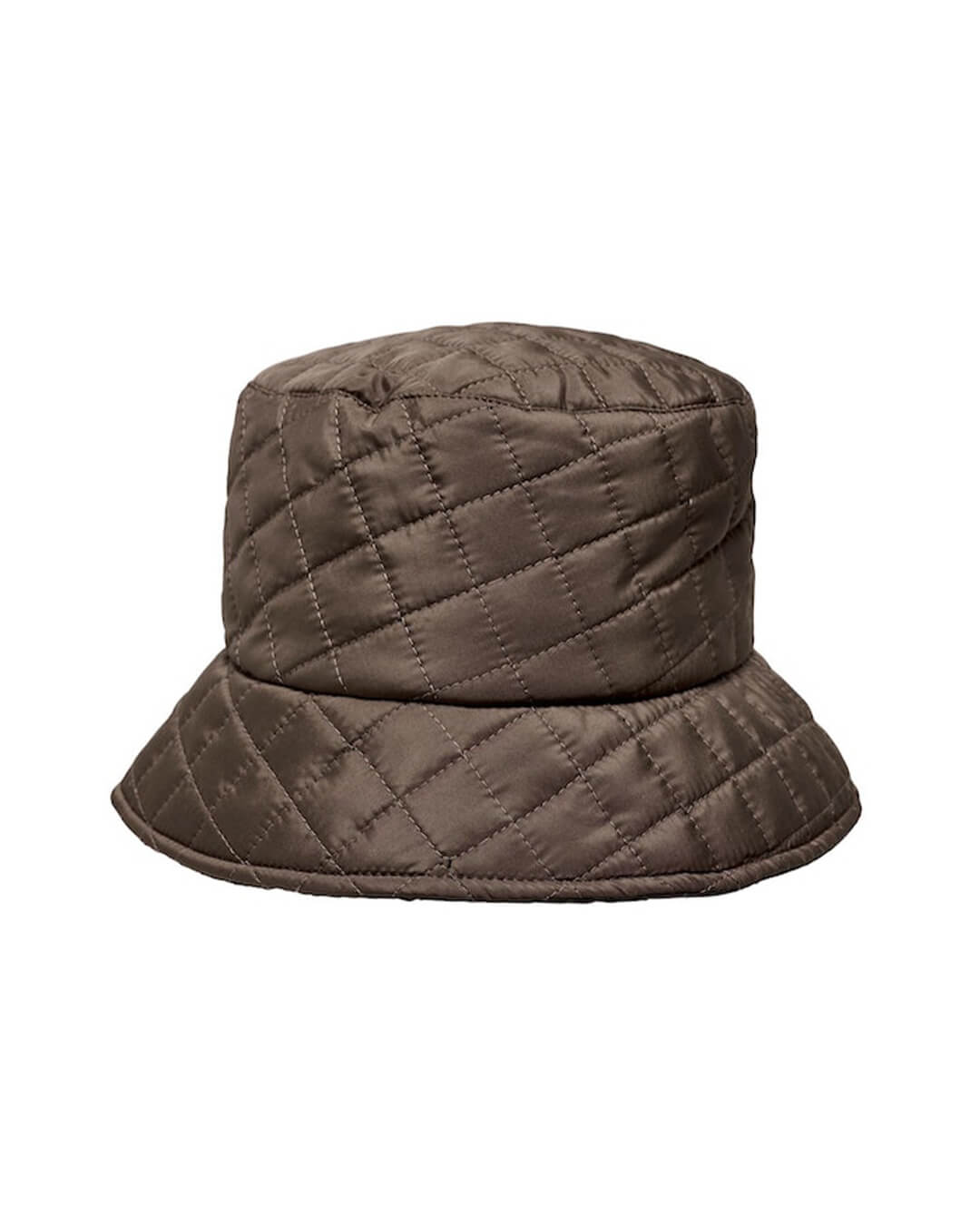Only Hats One Size Only Grey Quilted Bucket Hat