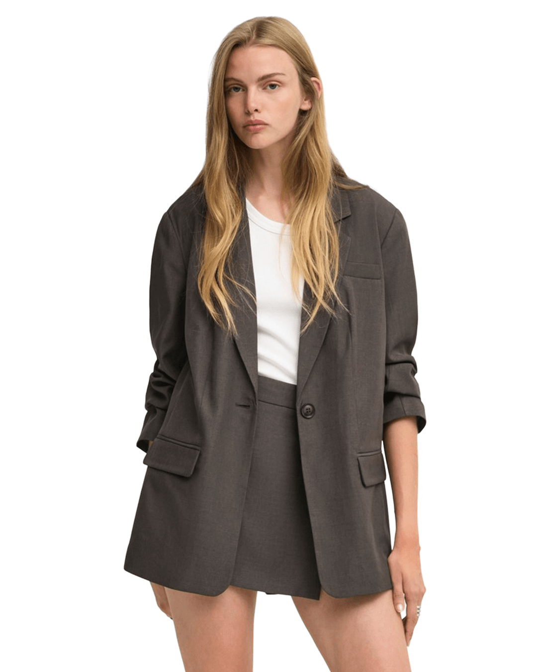 Only Jackets Only Brown Linda Boyfriend Blazer