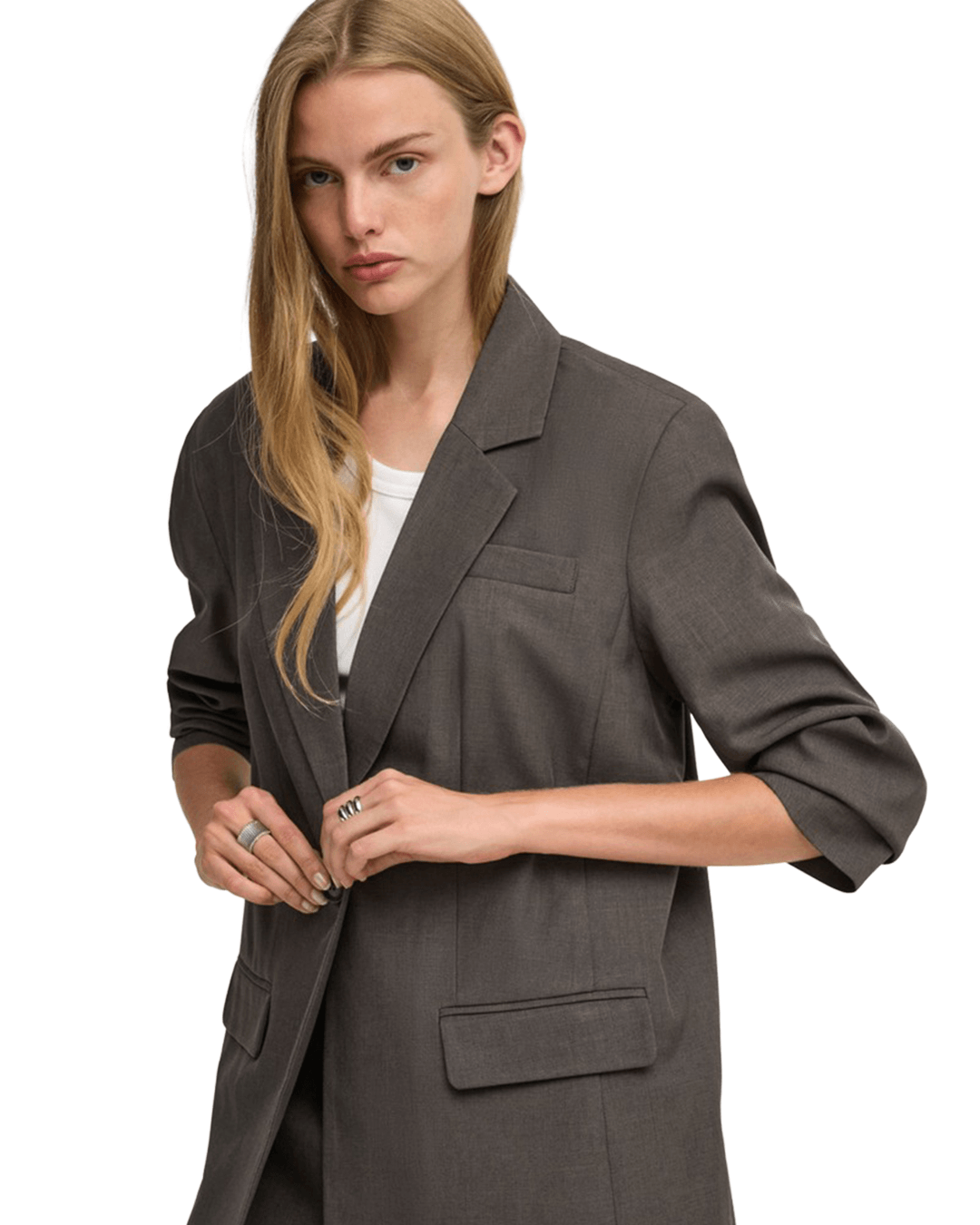 Only Jackets Only Brown Linda Boyfriend Blazer