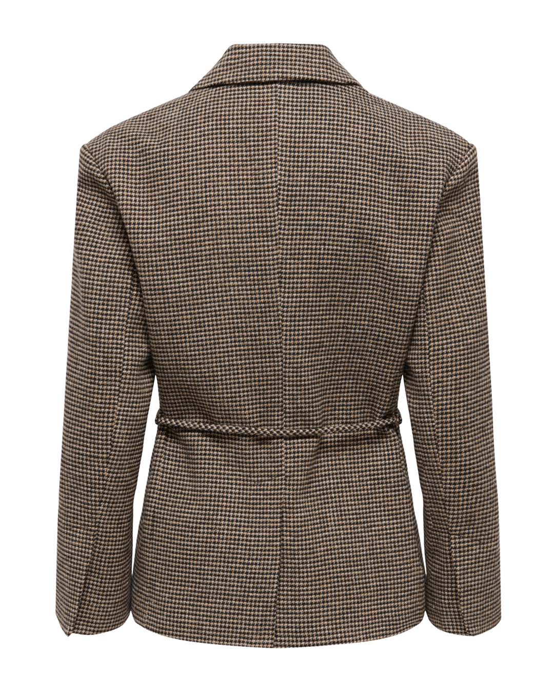 Only Jackets Only Brown Nella Belted Check Blazer
