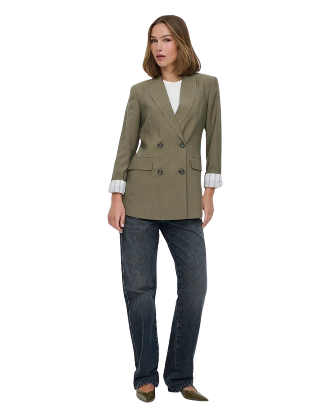 Only Jackets Only Khaki Onltila Double Blazer