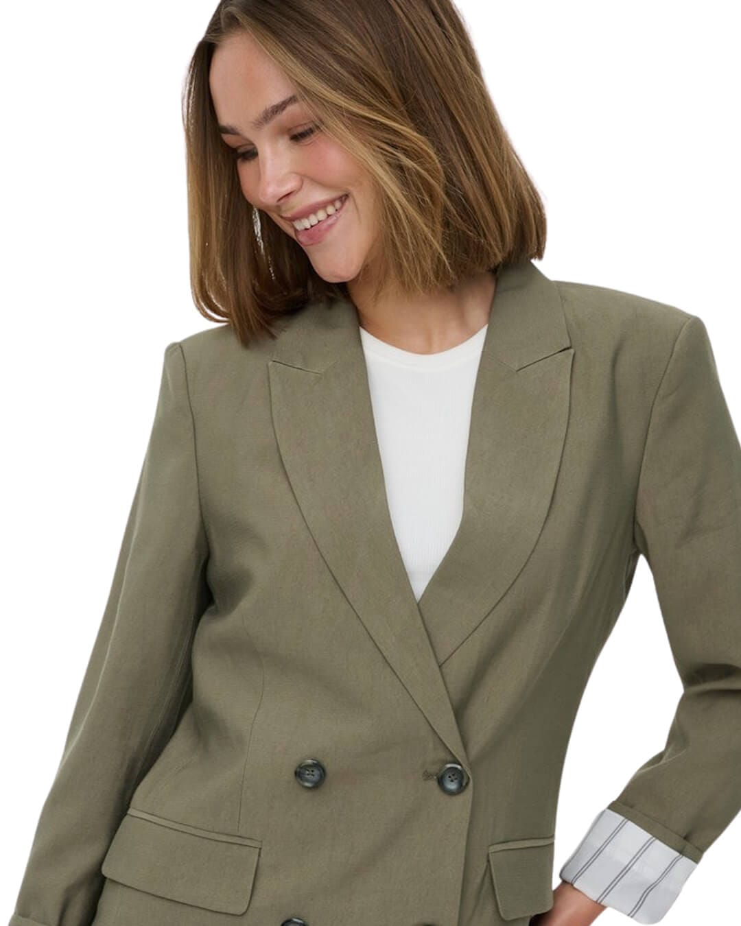 Only Jackets Only Khaki Onltila Double Blazer