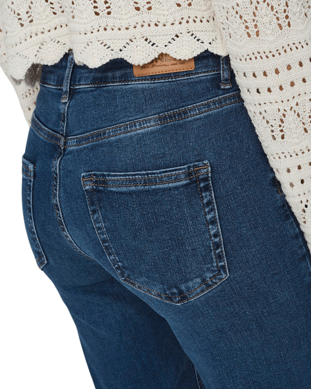 Only Jeans Only Blue Blush Mid Waist Straight Jeans