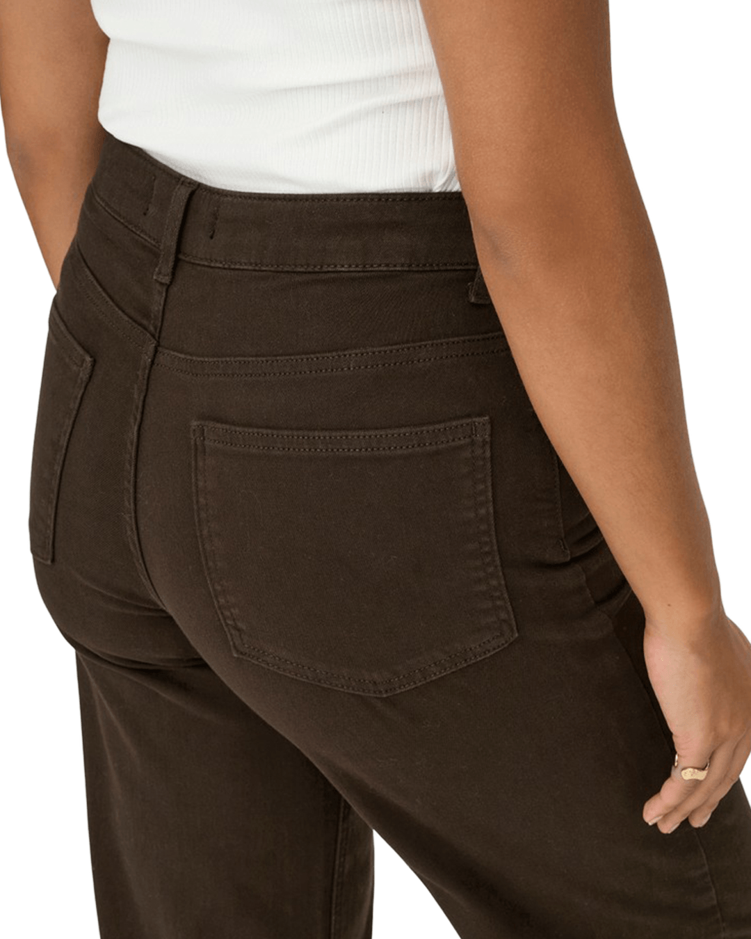 Only Jeans Only Brown Madison Blush High Waist Wide Leg Jeans