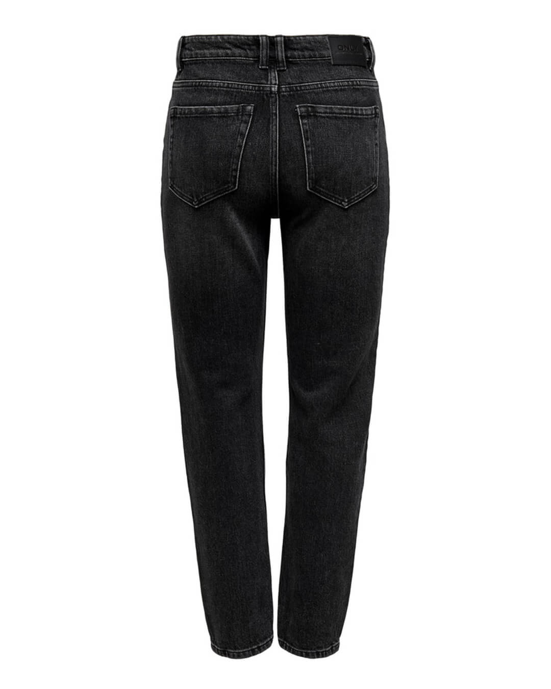 Only Jeans Only Emily Straight Ankle Black Denim Jeans