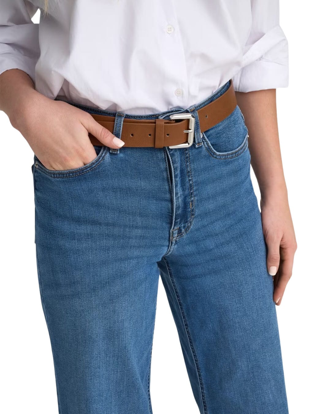 Only Jeans Only Madison Blush Hw Wide Dnm Cro372 Noos Blu Denim