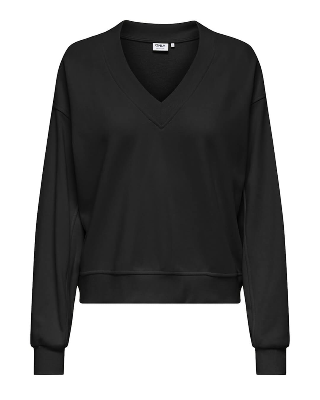 Only Jumpers ONLBELLA L/S V-NECK UB SWT BLACK