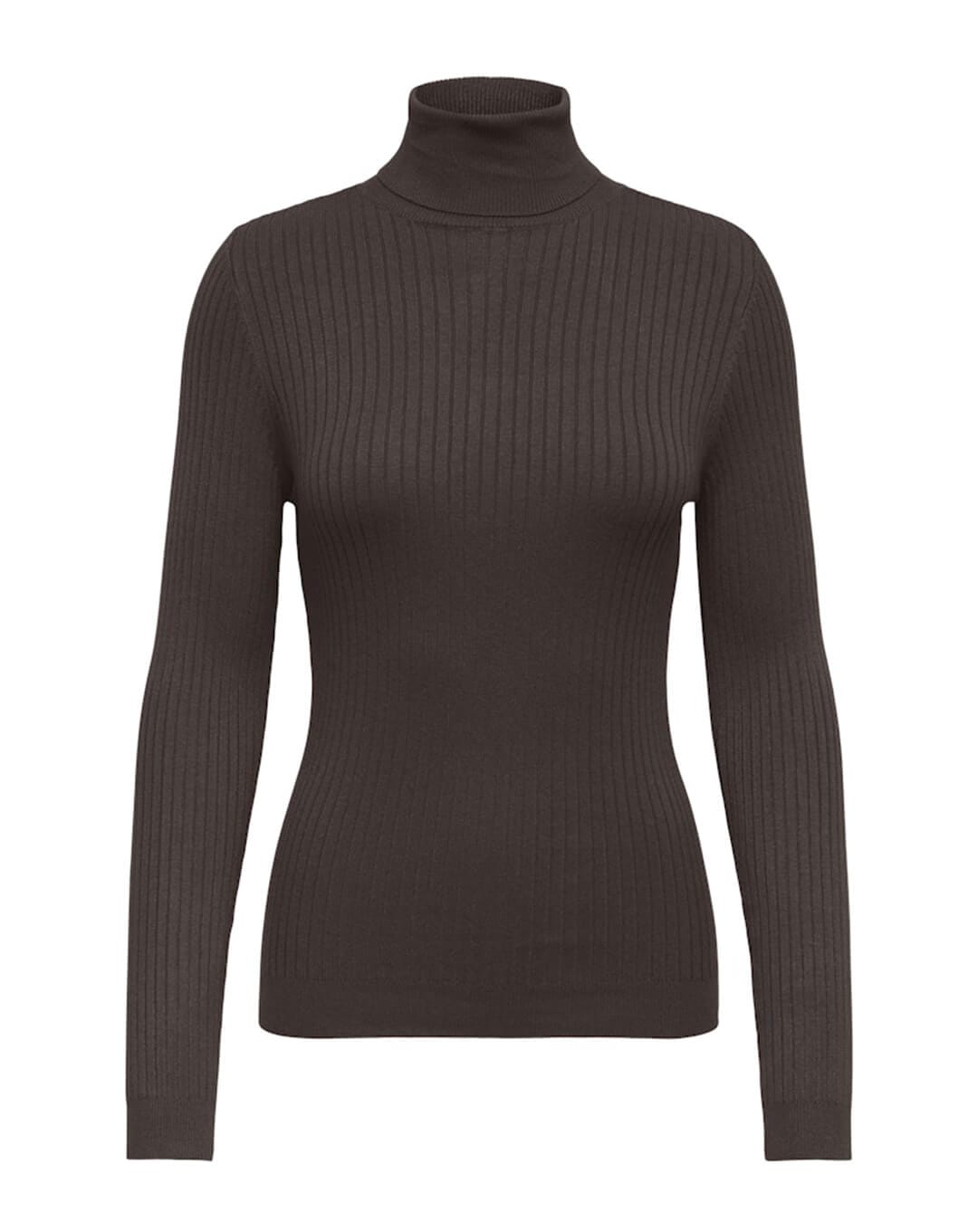 Only Jumpers ONLKAROL L/S ROLLNECK PULLOVER KNT NOOS CHOCOLATE TORTE