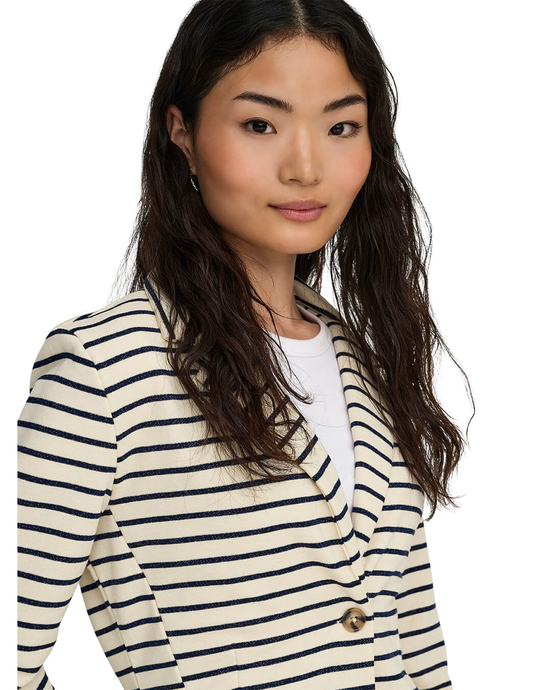 Only Jumpers Only Green Stripes Onlnelson Cardigan