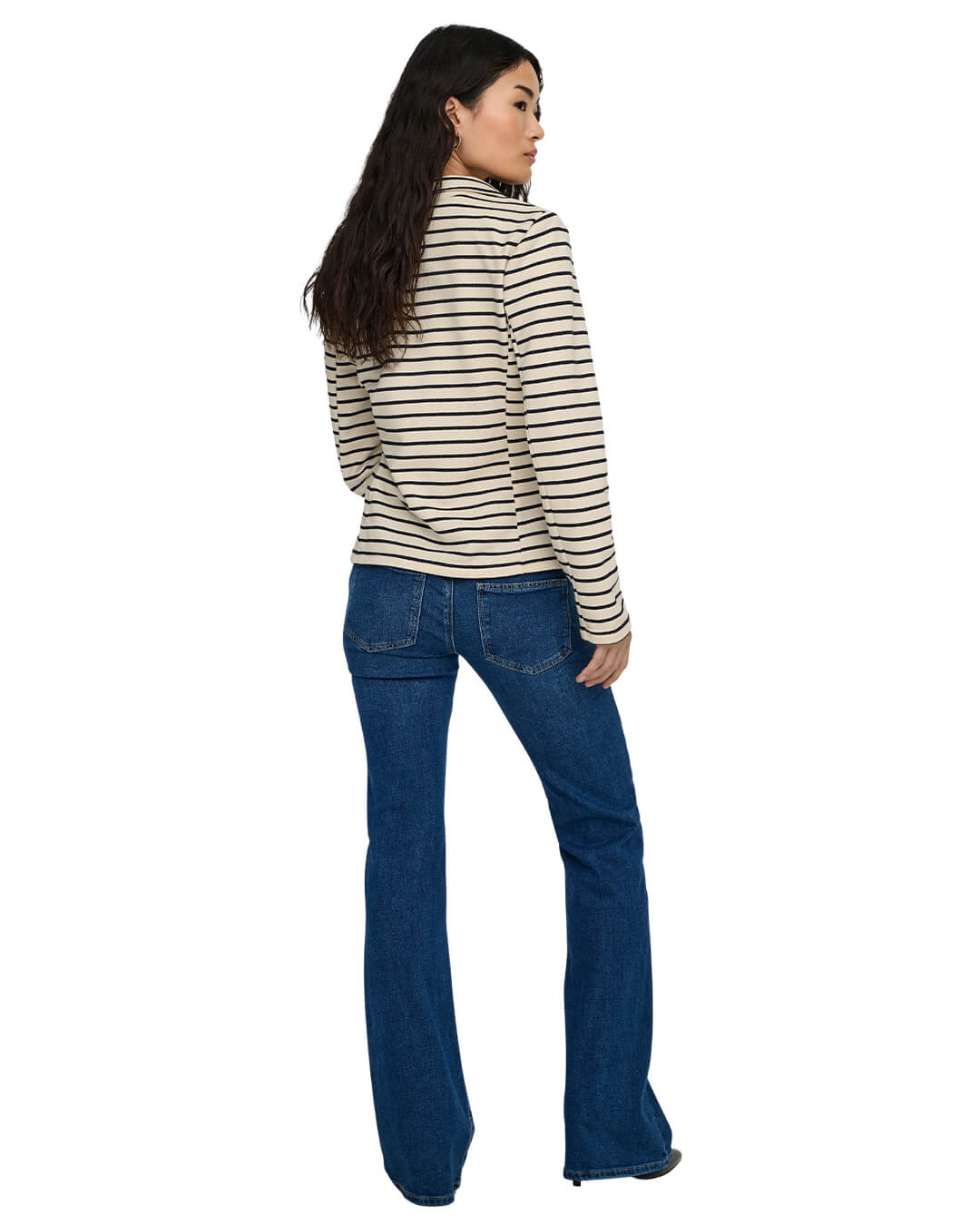 Only Jumpers Only Green Stripes Onlnelson Cardigan