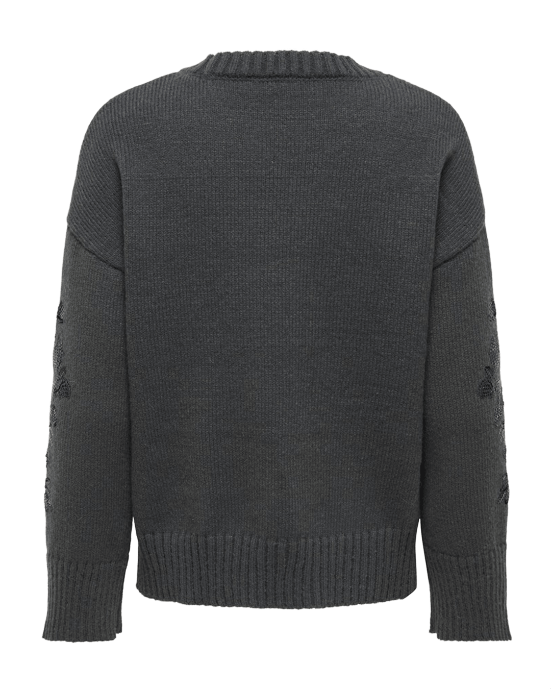Only Jumpers Only Grey Annika Sequin Round Neck Jumper