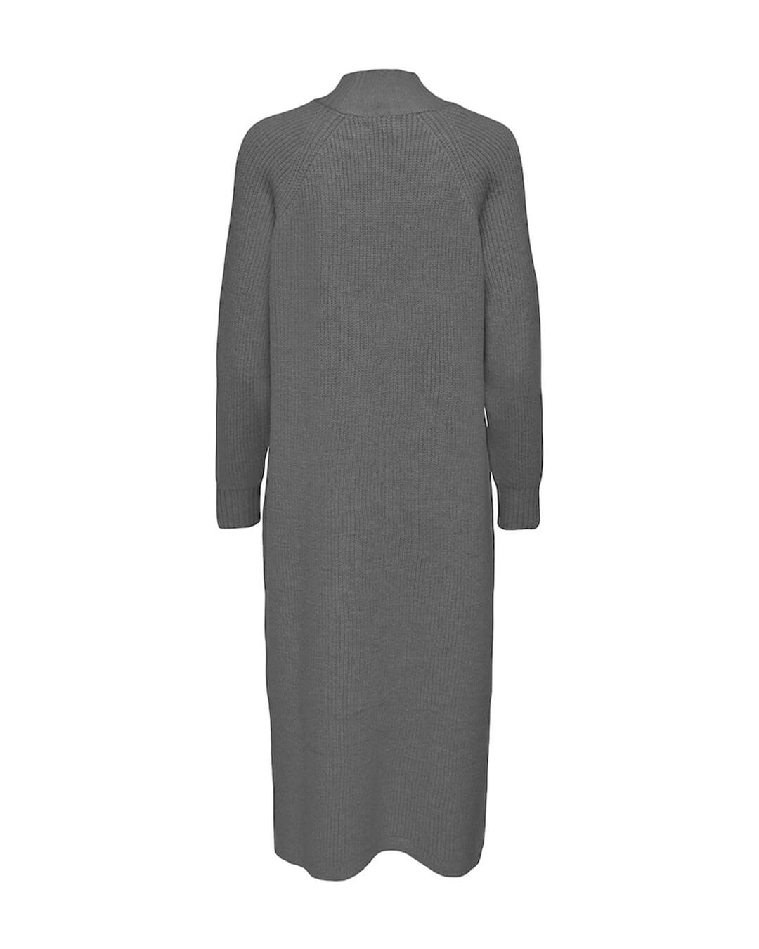 Only Jumpers Only Knitted Grey Maxi Slit Dress