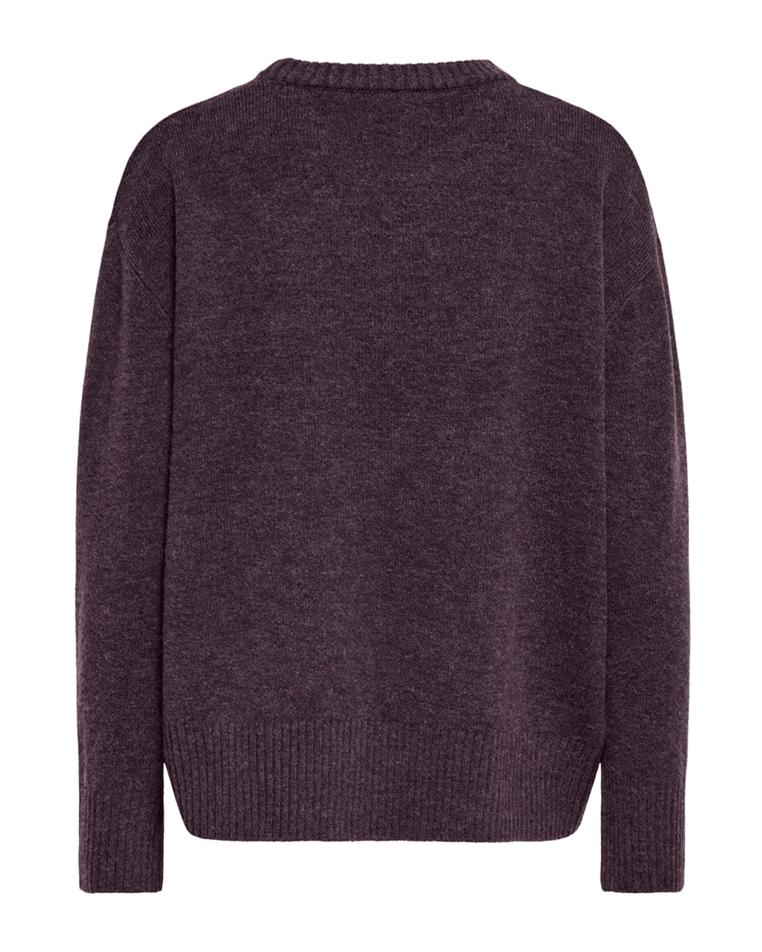 Only Jumpers Only Purple Alivia High-Low Round Neck Jumper
