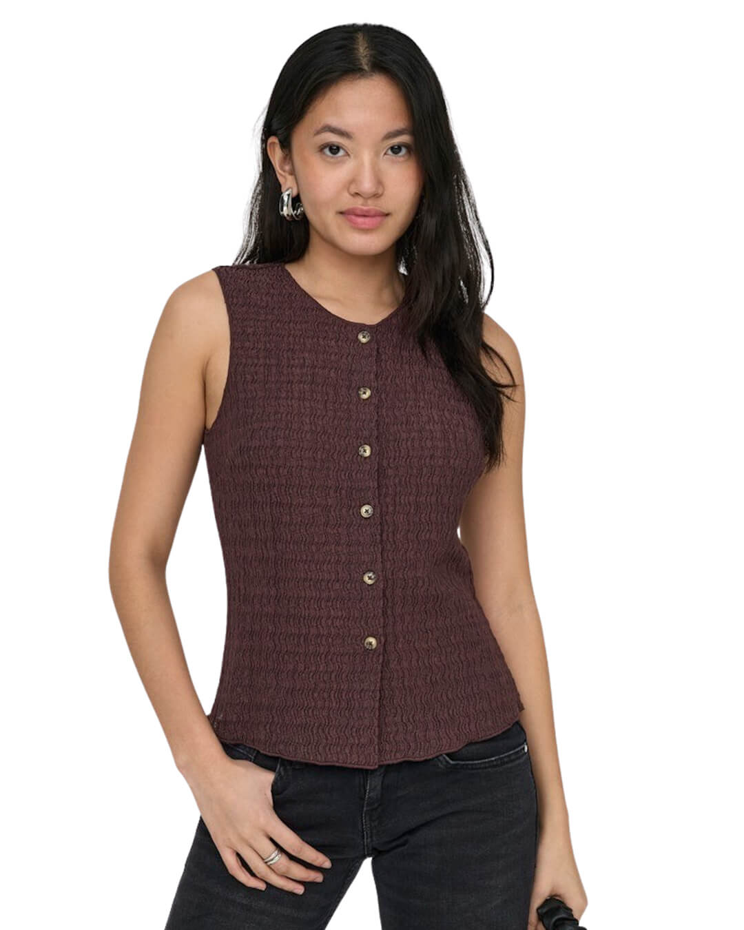 Only Jumpers Only Red Onlilse Top