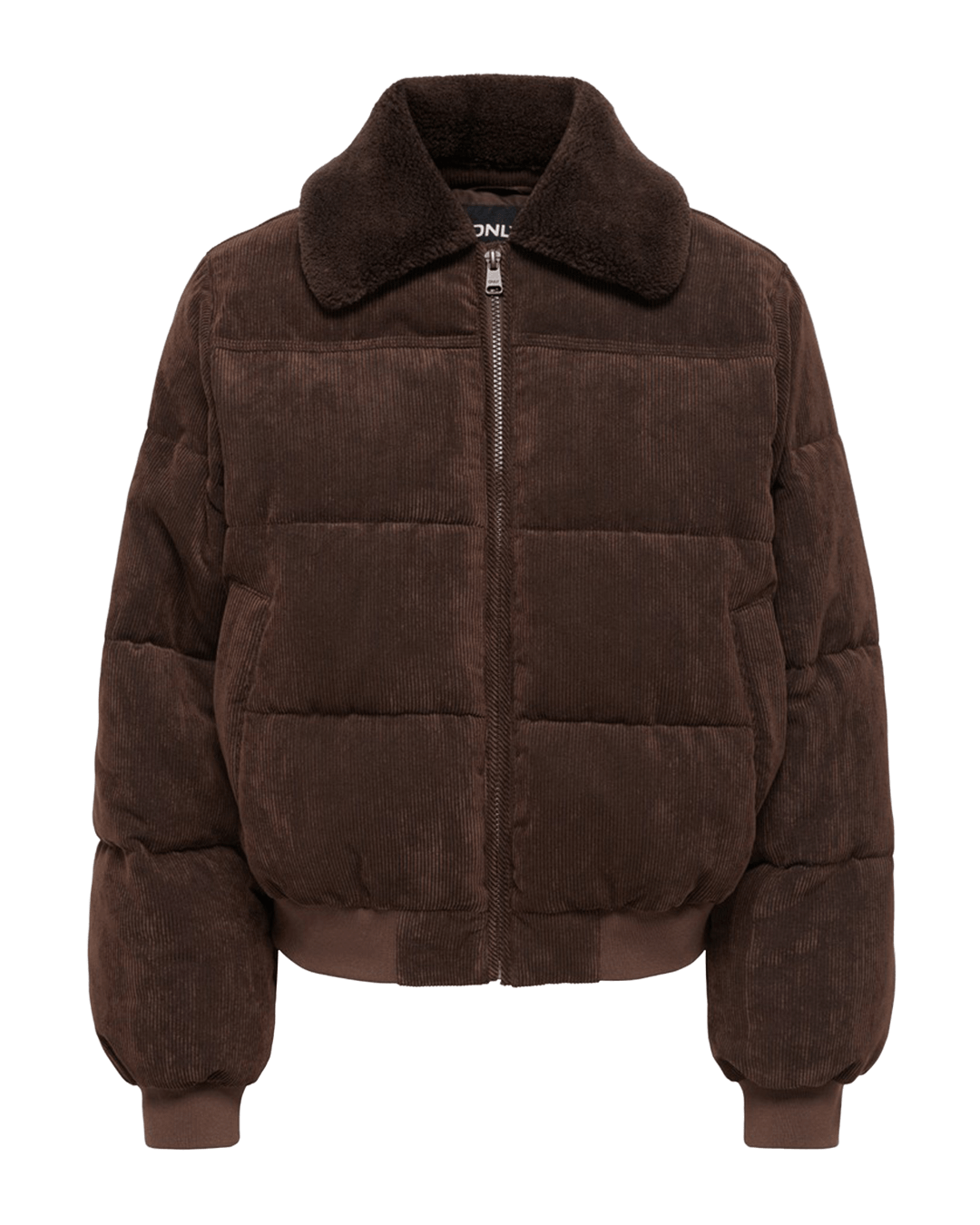 Only Outerwear Only Brown Nicoline Corduroy Bomber Jacket
