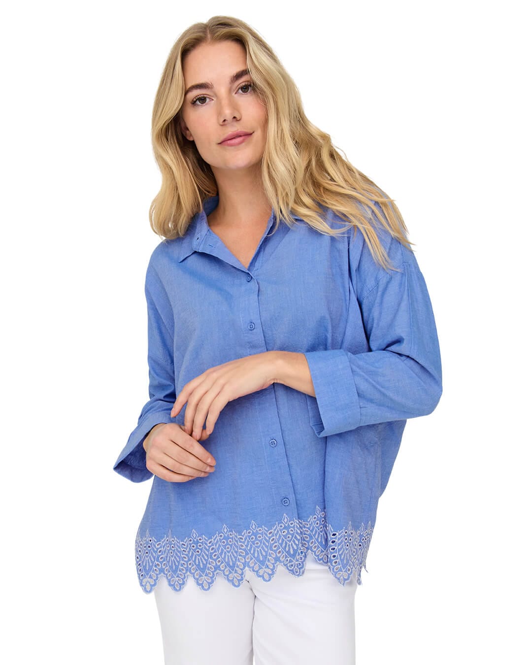 Only Shirts Only Blue Onlgraces Shirt