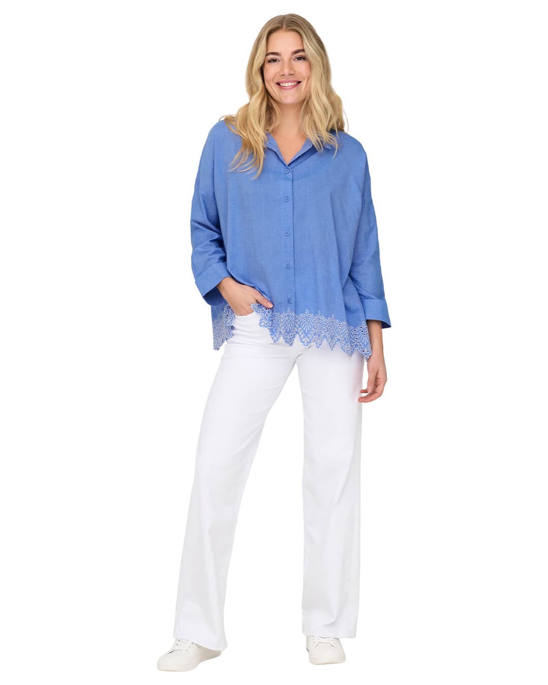 Only Shirts Only Blue Onlgraces Shirt