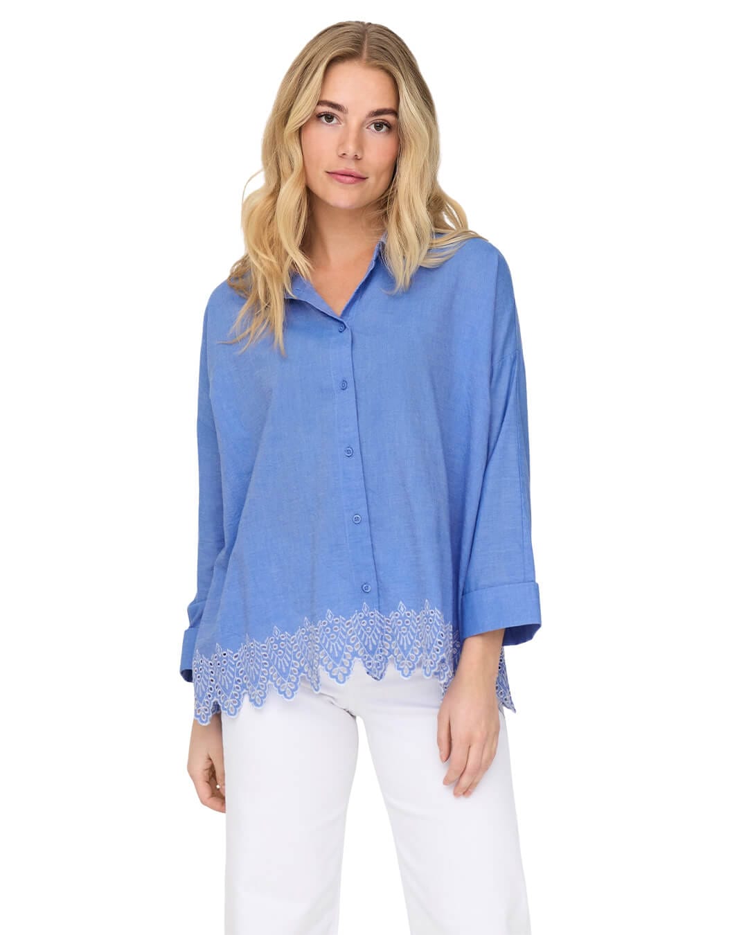 Only Shirts Only Blue Onlgraces Shirt