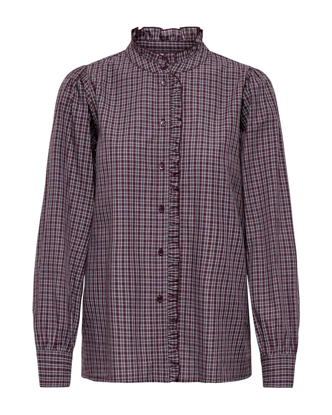 Only Shirts Only Purple Fenna Check Shirt