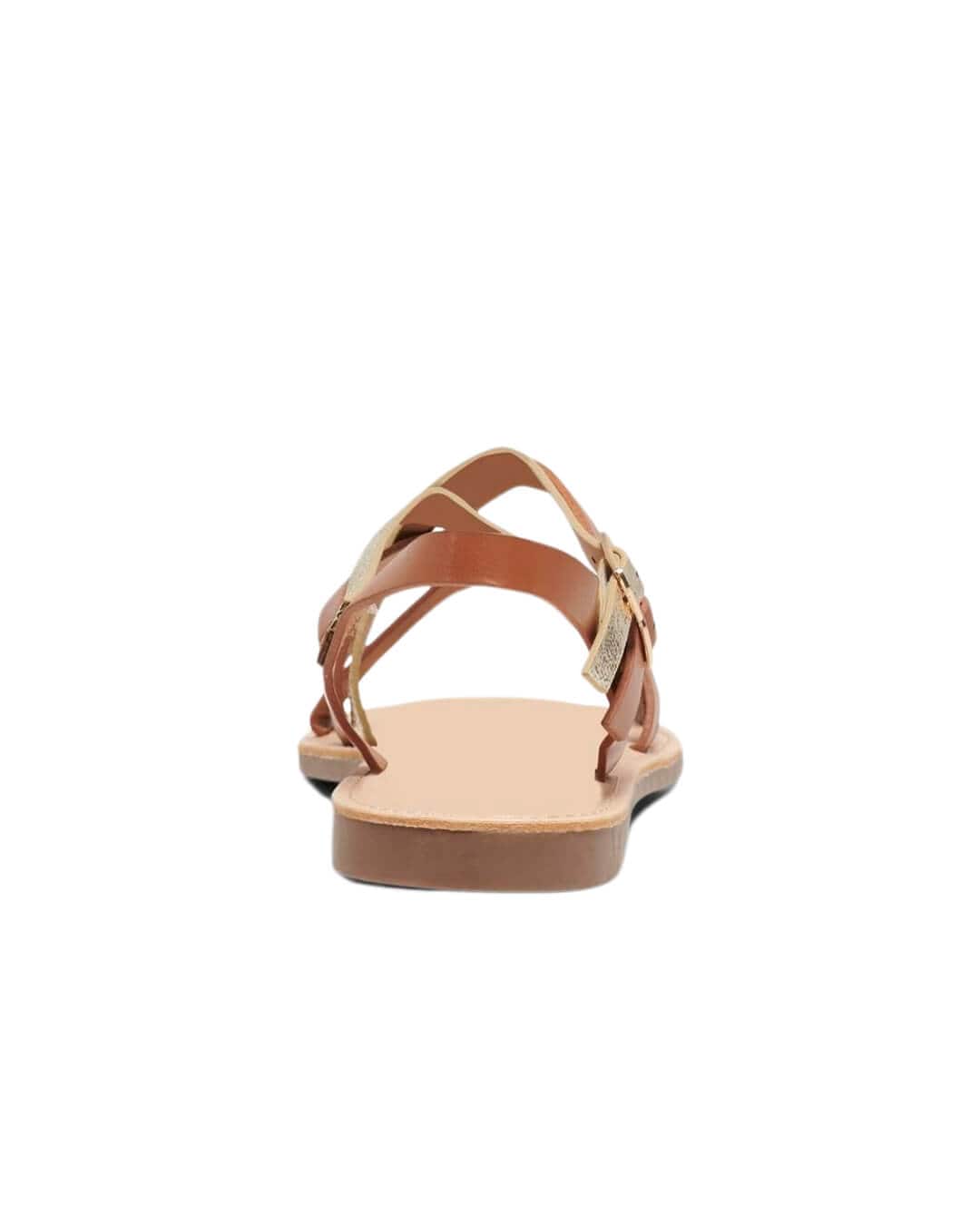 Only Shoes Only Brown Mandala Strap Sandals