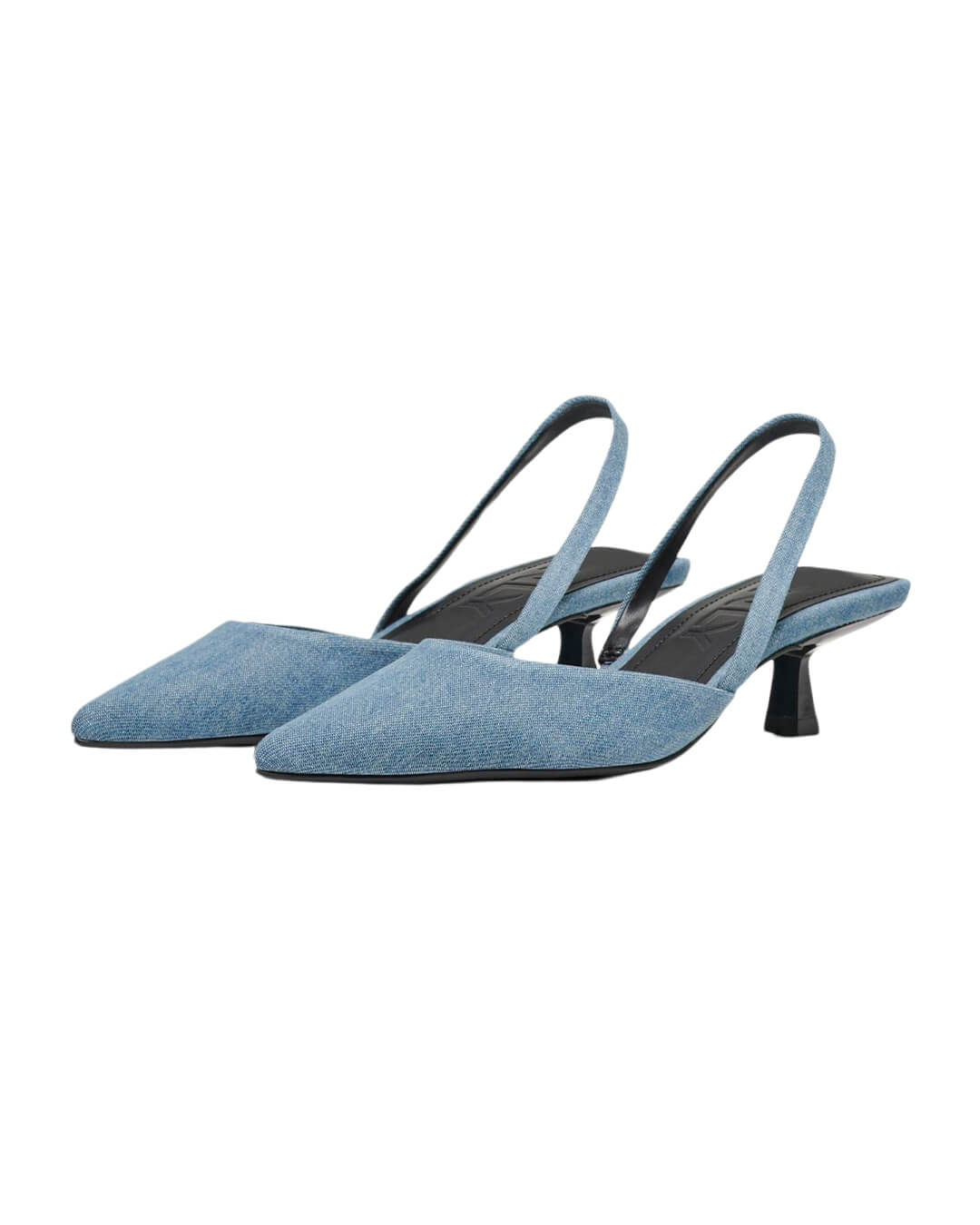Only Shoes Only Light Blue Denim Coco Slingback Pumps