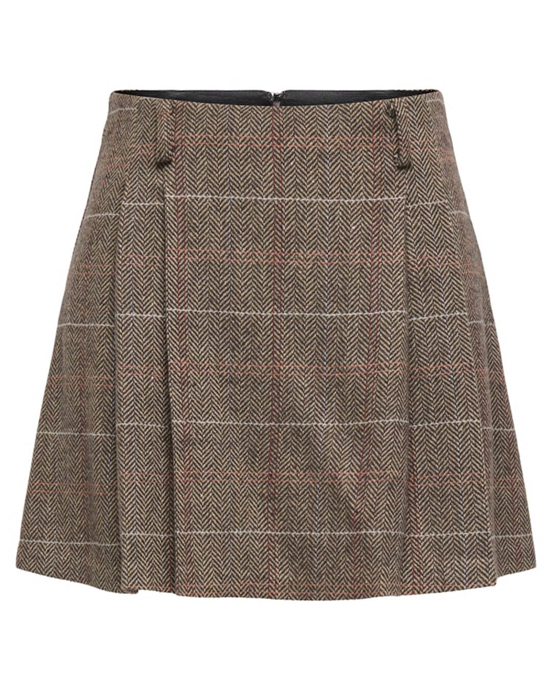 Only Skirts ONLRICCA LIFE CHECK MW SKIRT OTW SEAL BROWN CHECK