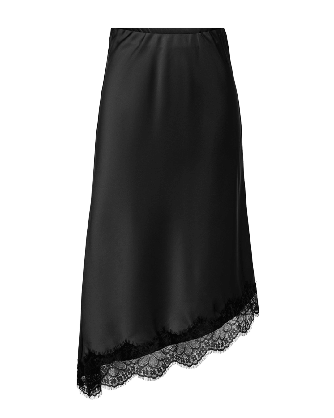 Only Skirts Only Black Faraya Lace Midi Skirt