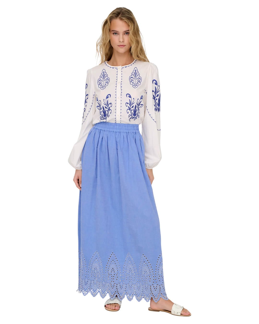 Only Skirts Only Blue Onltulum Skirt
