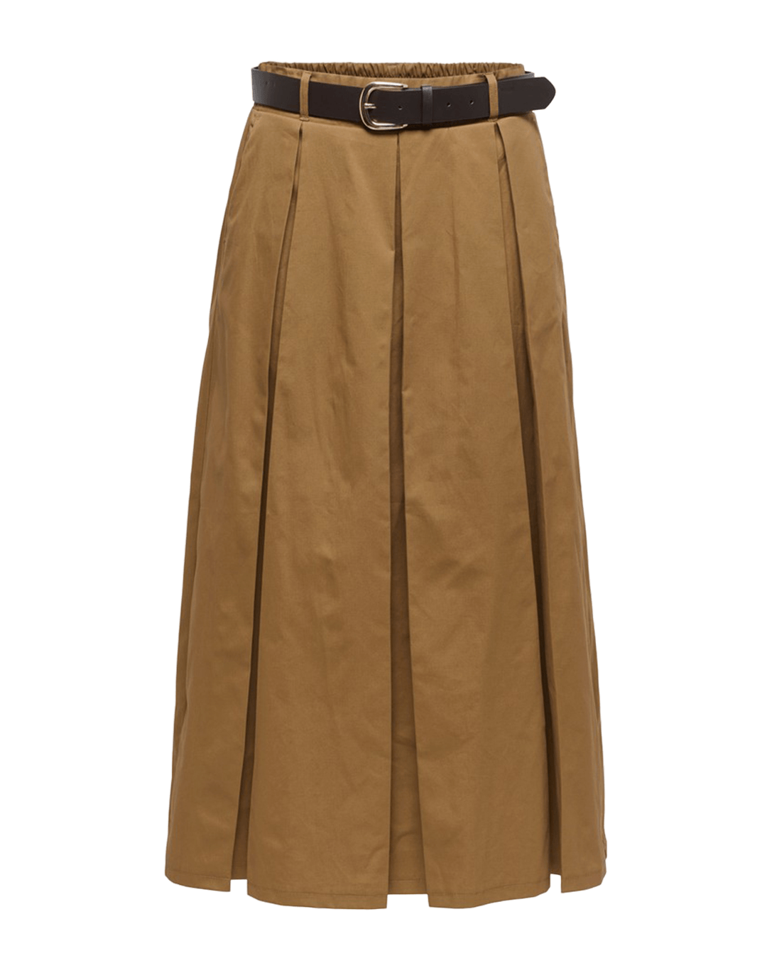 Only Skirts Only Brown Aven-Zora High Waist Belted Maxi Skirt
