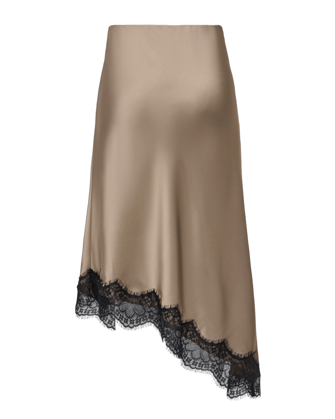 Only Skirts Only Brown Faraya Lace Midi Skirt
