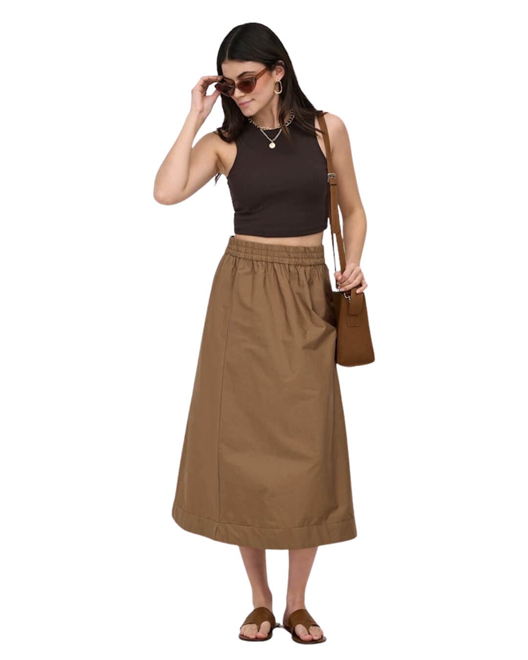 Only Skirts Only Brown  Onlrayi Long Skirt