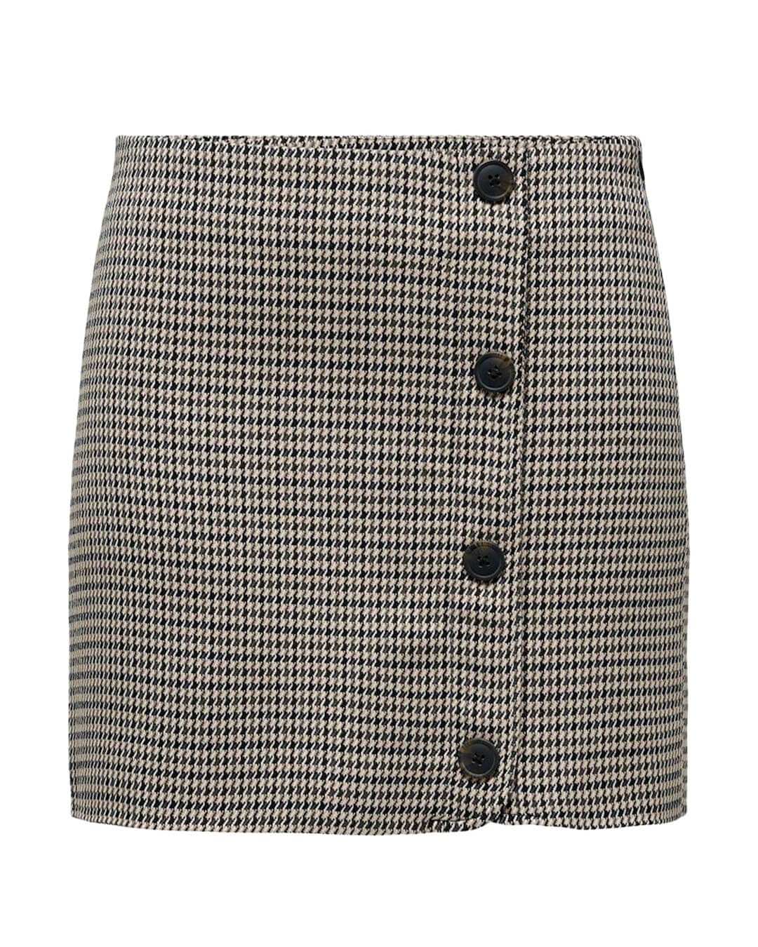 Only Skirts Only Eliza Brown Checked Skirt