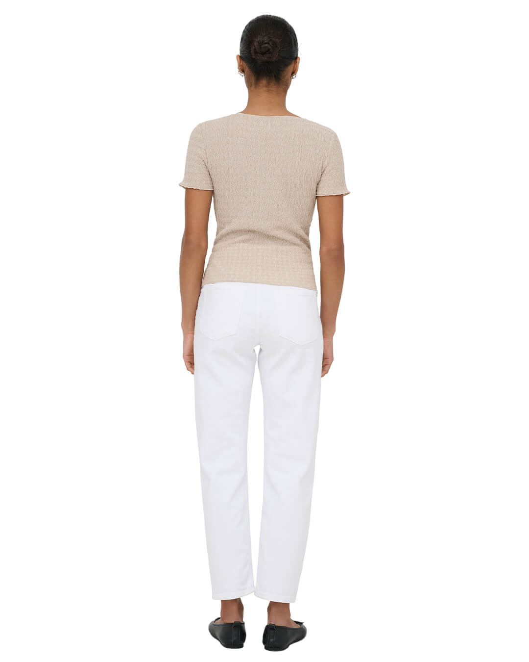 Only T-Shirts Only Beige Onlilse Top