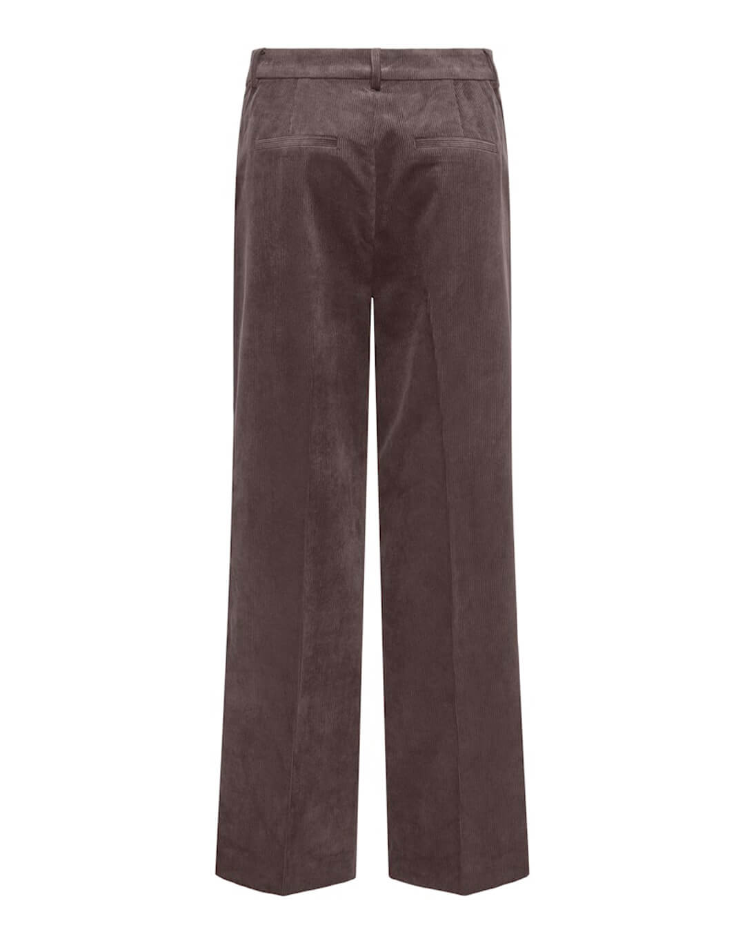 Only Trousers ONLKATEY LIFE HW WIDE CORD PANT CC PNT SEAL BROWN