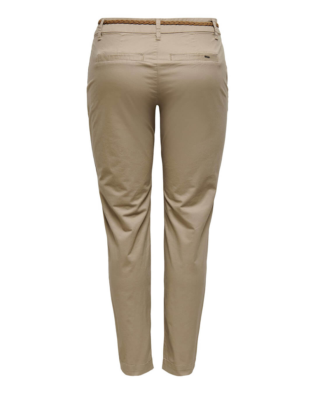 Only Trousers Only Beige Regular Ankle Chino Trousers