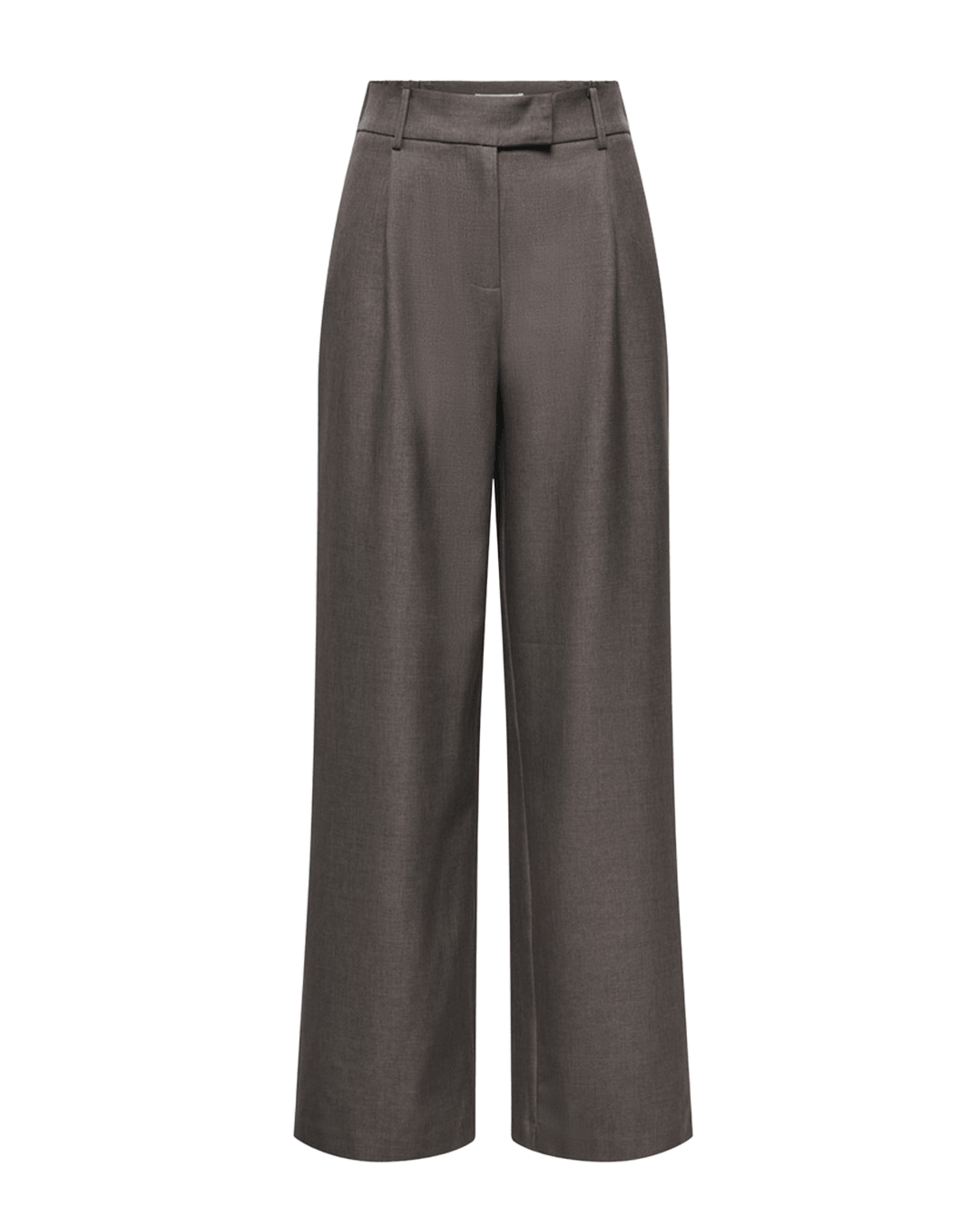 Only Trousers Only Brown Linda High Waist Straight Trousers