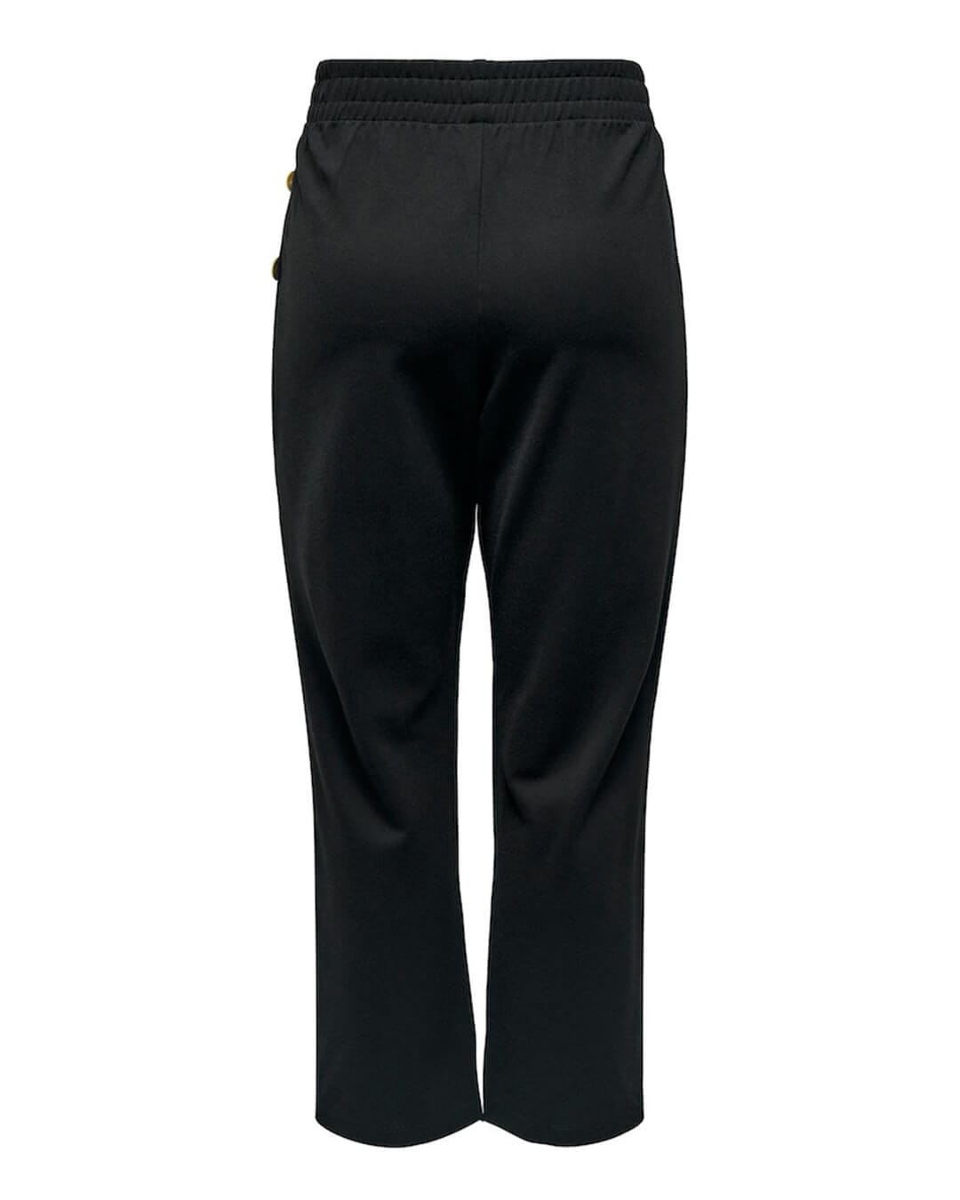 Only Trousers Only Cally Black Waist Buttoned Trousers